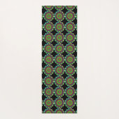 Beau tapis bleu de méditation et de yoga de (Dos)