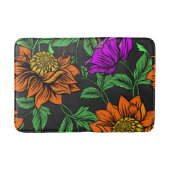 Beau tapis de bain à motifs floraux (Devant)