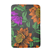 Beau tapis de bain à motifs floraux (Devant (Vertical))