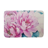 Beau tapis de bain à motifs floraux (Devant)