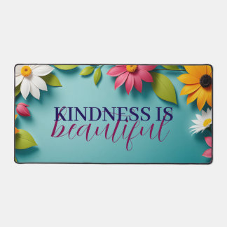 Beau tapis de bureau à motifs floraux