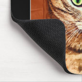 Beau tapis de souris artistique de chat tigré (Coin)