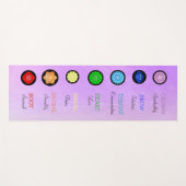 Beau tapis pourpre de méditation et de yoga de (Devant (Horizontal))