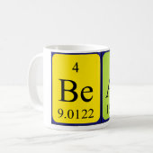 Beau tasse de nom de table périodique (Devant gauche)