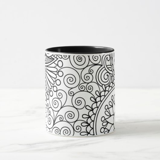 Beau tasse de schéma (Centre)