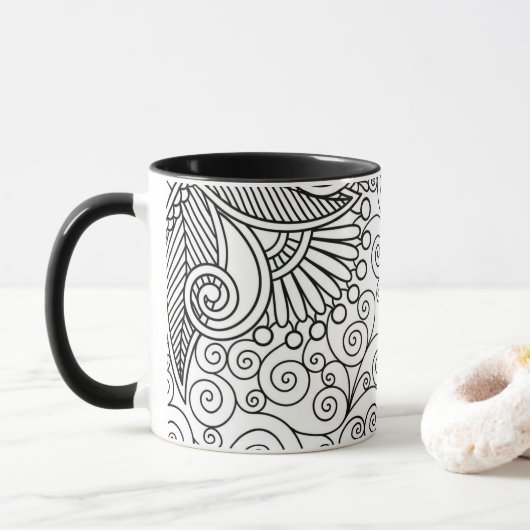 Beau tasse de schéma (Avec donut)