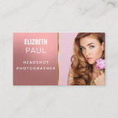 beau texte moderne photographe Carte de visite (Devant)