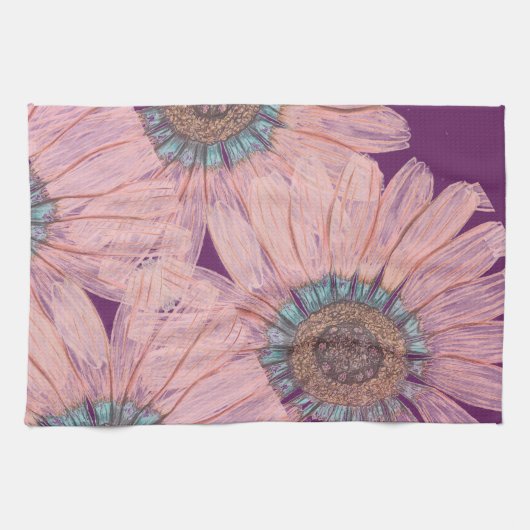 Beau Thé à Fleur Serviettes Serviettes de Thé (Horizontal)