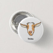 Beau the Goat Badge (Devant & derrière)