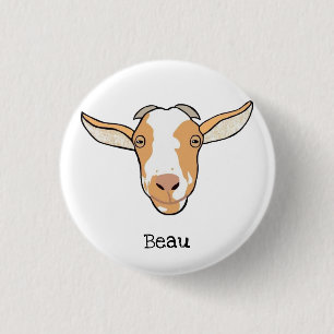 Beau the Goat Badge Ronde Button 3,2 Cm