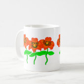 Beau tigre Lilies Coffee Mug (Devant gauche)