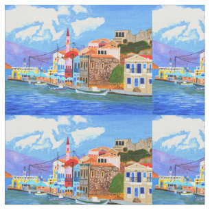 Beau tissu de coton grec