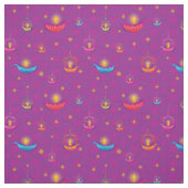 Beau tissu de Diwali violet (Échantillon)