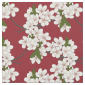 Beau tissu d'impression de fleur de cornouiller de (Fermer)
