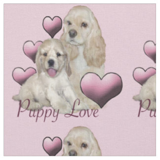 Beau tissu "puppy love"