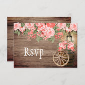 Beau tonneau en bois Patiné et corail - RSVP (Devant / Derrière)