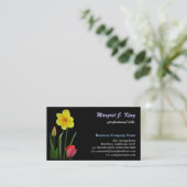 Beau tulipe et carte de visite de fleur de jonquil (Debout devant)