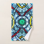 Beau verre souillé élégant de Notre Dame (Serviette à main)