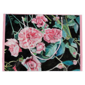 Beau vieux sac rose de cadeau de roses (Dos)