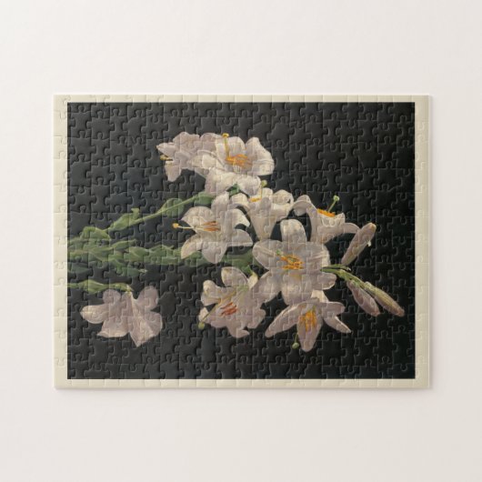 Beau Vintage Pâques Lys Puzzle (Horizontal)