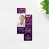 Beau violet brillant Signet funéraire commémoratif (Bureau)