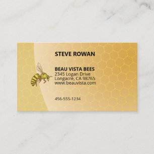 Beau Vista Bee Logo Professional Visitekaartje