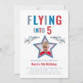 Beau vol à 5 ans Invitation (Devant)