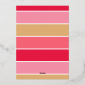 Beau XOXO Foil Carte photo de la Saint Valentin (Verso)