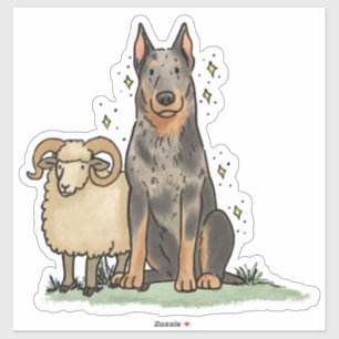 Beauceron - Autocollant de voiture de travail