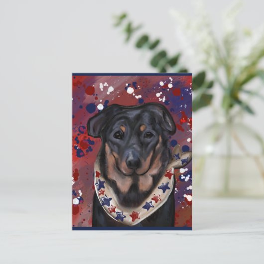 Beauceron Briefkaart (Staand voorkant)