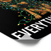 Beauceron Christmas I'm Fine Everything Is Fine Poster (Hoek)