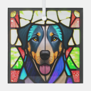 Beauceron "Glas in lood" Glas Ornament