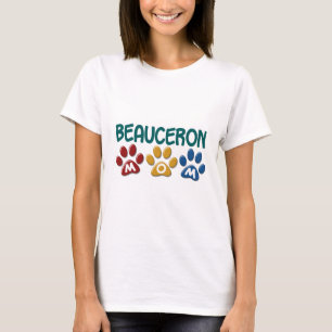 BEAUCERON MOM Paw Print T-shirt