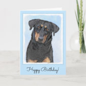 Beauceron-schildering - Kute Original Dog Art Kaart (Voorkant)