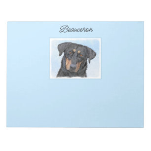 Beauceron-schildering - Kute Original Dog Art Notitieblok