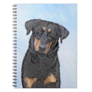 Beauceron-schildering - Kute Original Dog Art Notitieboek