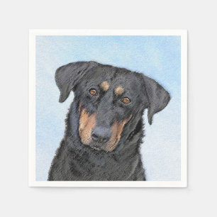 Beauceron-schildering - Kute Original Dog Art Servet
