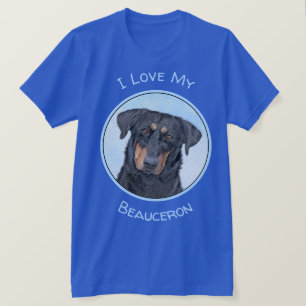 Beauceron-schildering - Kute Original Dog Art T-shirt