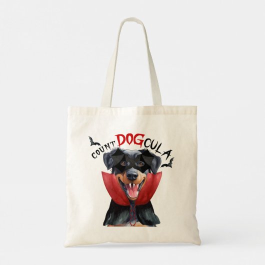 Beauceron Vampire Dog Trick or treat Halloween Tote Bag (Achterkant)