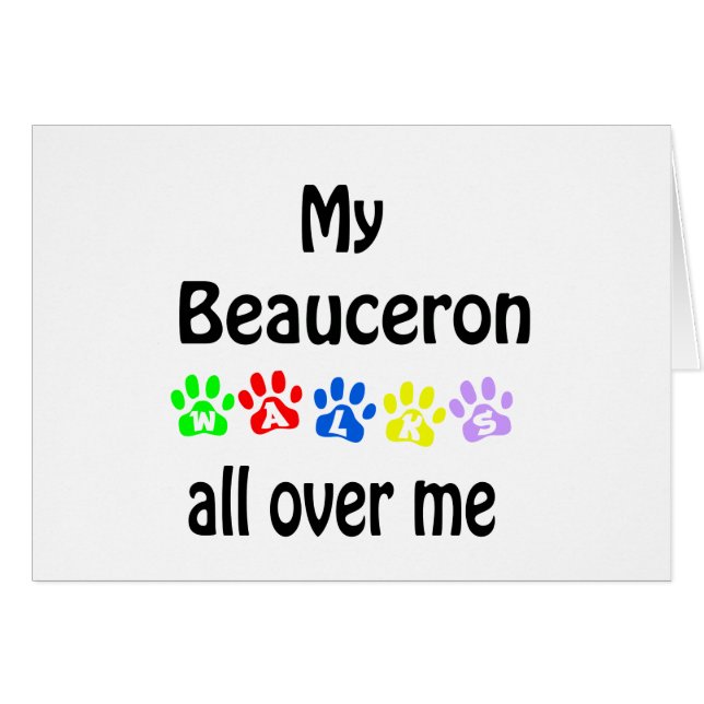 Beauceron Walks Design (Devant horizontal)