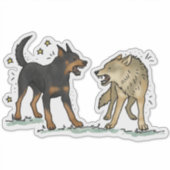 Beauceron - Werk Sticker (Voorkant)