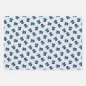 Beauceron Zwart en Tan Schilderen Sheepdog Dog Art Inpakpapier Vel (Voorkant)