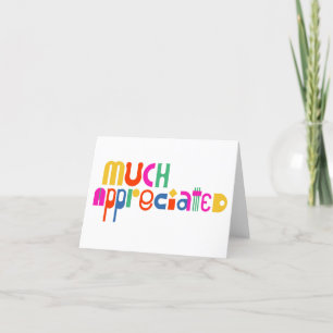 "Beaucoup apprécié" Merci Cartes