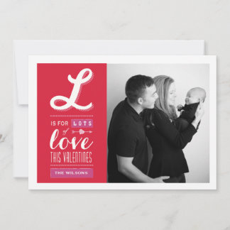 Beaucoup d'amour | Carte photo de la Saint Valenti