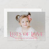 Beaucoup d'amour Modifier la couleur Carte postale (Devant / Derrière)