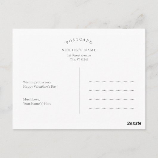 Beaucoup d'amour Modifier la couleur Carte postale (Dos)