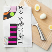 Beaucoup d'amour serviette de cuisine (Quart Plié)