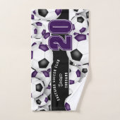 Beaucoup de balles de football esprit d'équipe vio (Serviette à main)