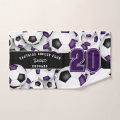 Beaucoup de balles de football esprit d'équipe vio (Serviette à main)