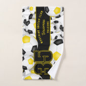 Beaucoup de balles de football personnalisées nom  (Serviette à main)